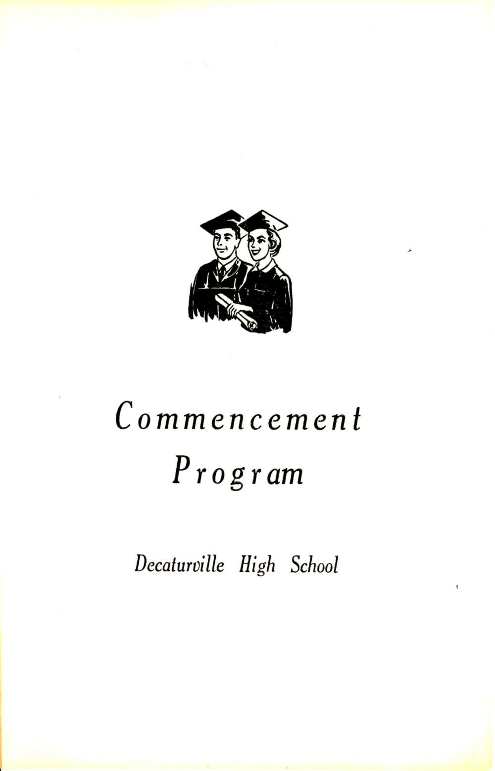 DHS 1965 Commencement Program